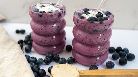 Vanille-Blaubeere Smoothie