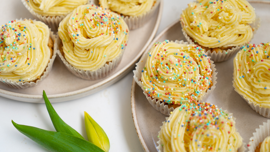 Vegane Karotten-Muffins mit Vanille Frosting