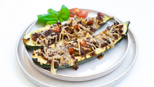 Zucchini Lasagne Boote - Vegan